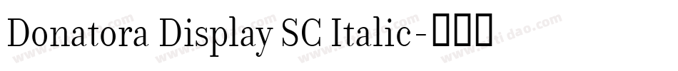 Donatora Display SC Italic字体转换